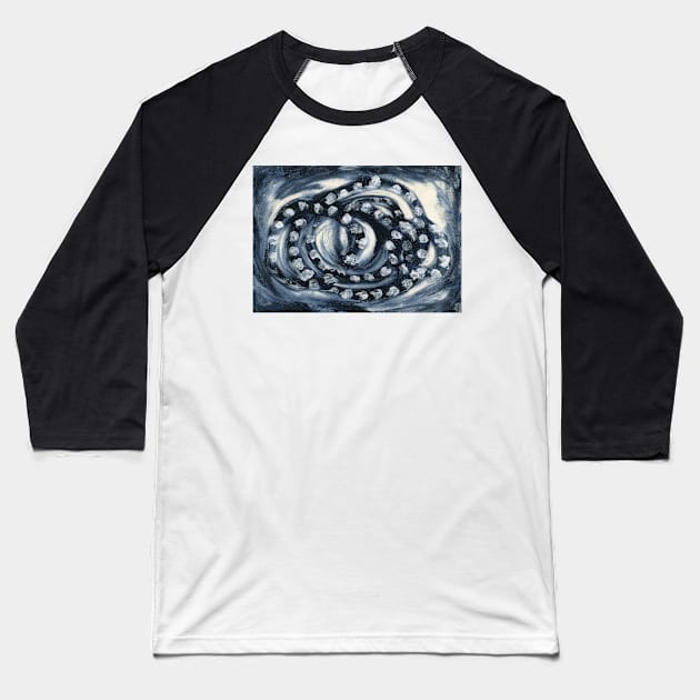 Abstract Toulouse octopus Baseball T-Shirt by FJBourne